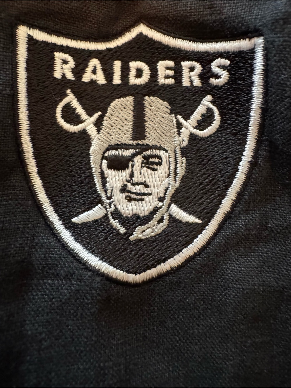 Tommy Bahama NFL Las Vegas Raiders Black Linen Shirt Women's L/G - Picture 2 of 14